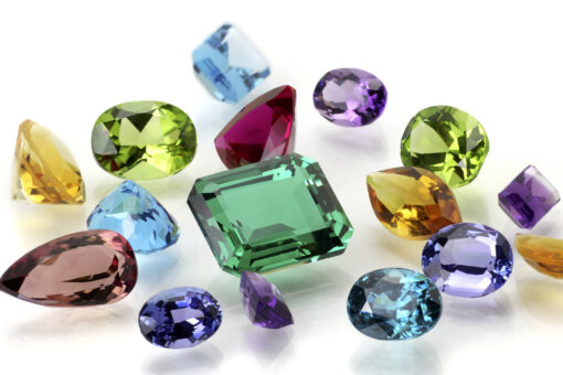Real Gems Including Sapphire, Amethyst, Emerald, Ruby, Tanzanite, Citrine, Tourmaline, Peridot, Aquamarine, Topaz and Blue Zircon.